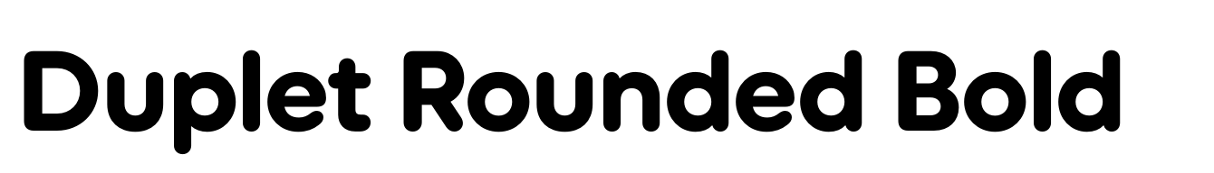 Duplet Rounded Bold